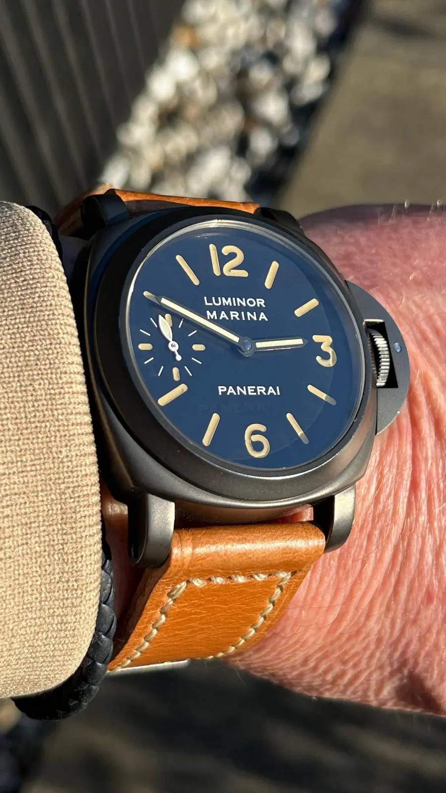 watch strap sanders AKIMBO vintage Panerai 5218-203/A