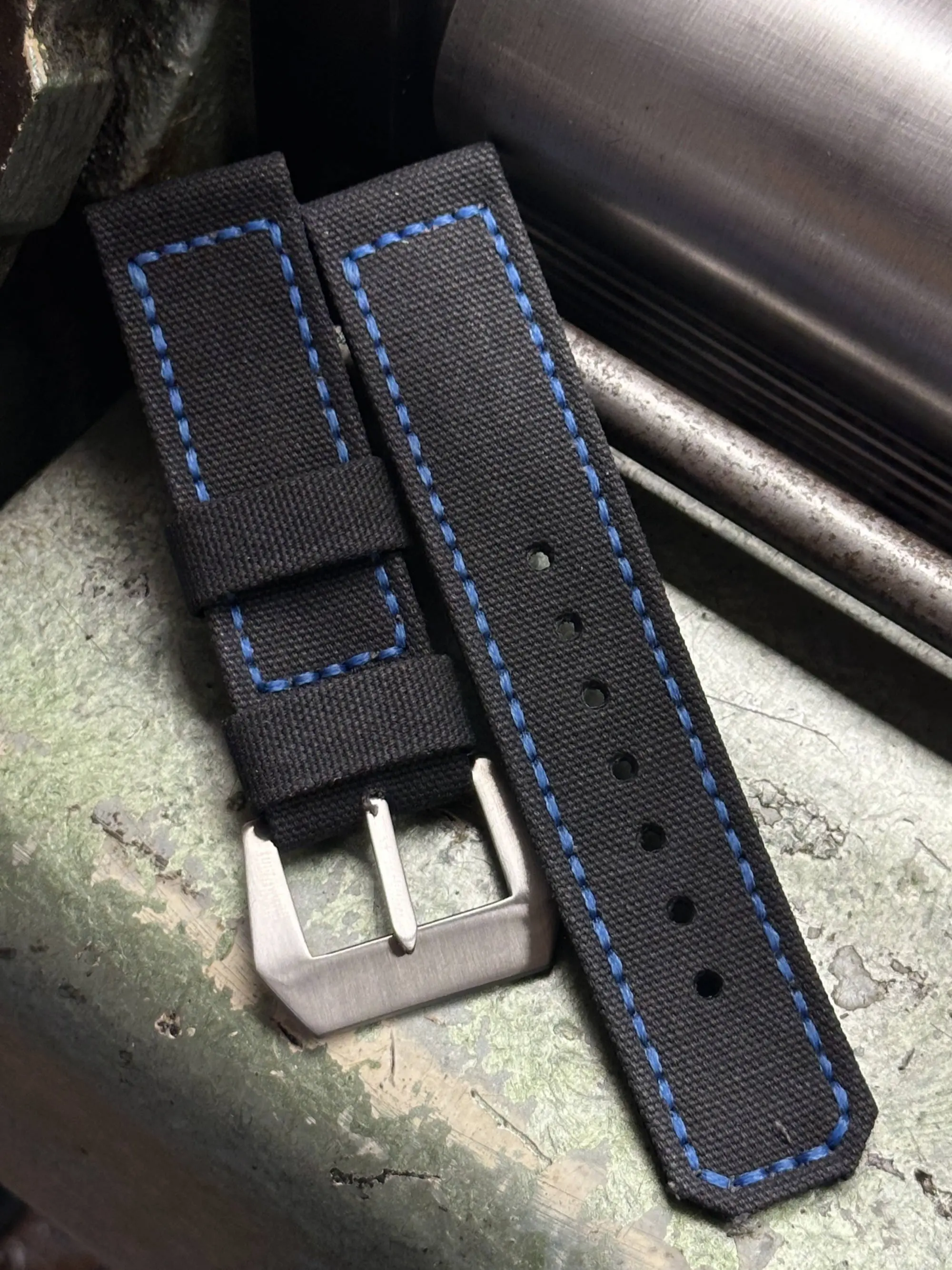 watch strap sanders KA-73 OFF BLACK BOX Bright Blue