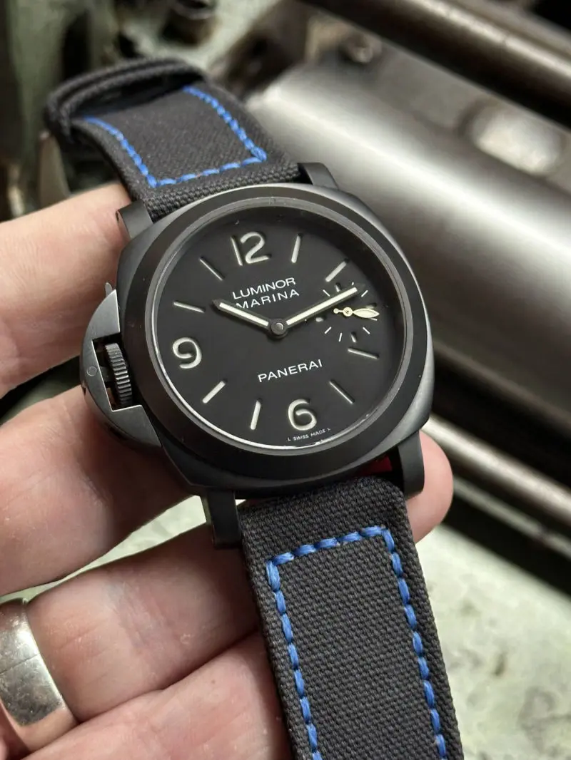 watch strap sanders KA-73 OFF BLACK BOX Bright Blue