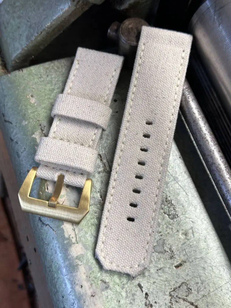 watch strap sanders CREME CANVAS