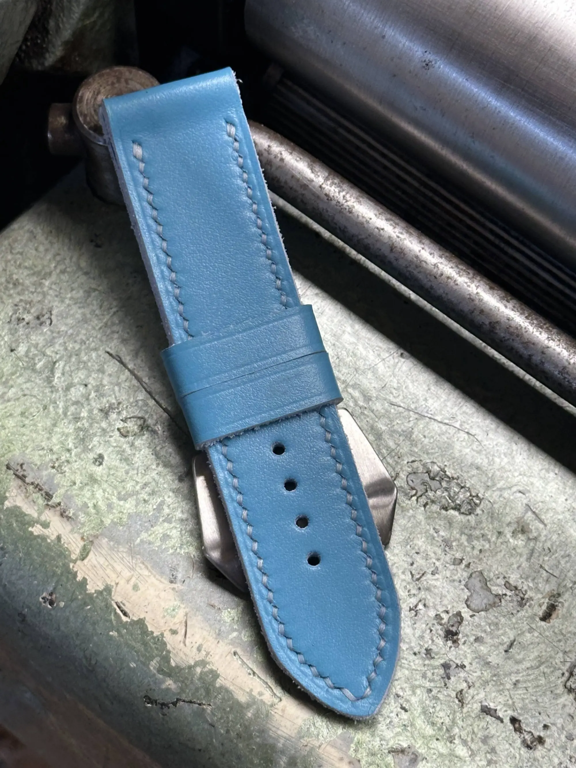 watch strap sanders MIAMI BLUE custom