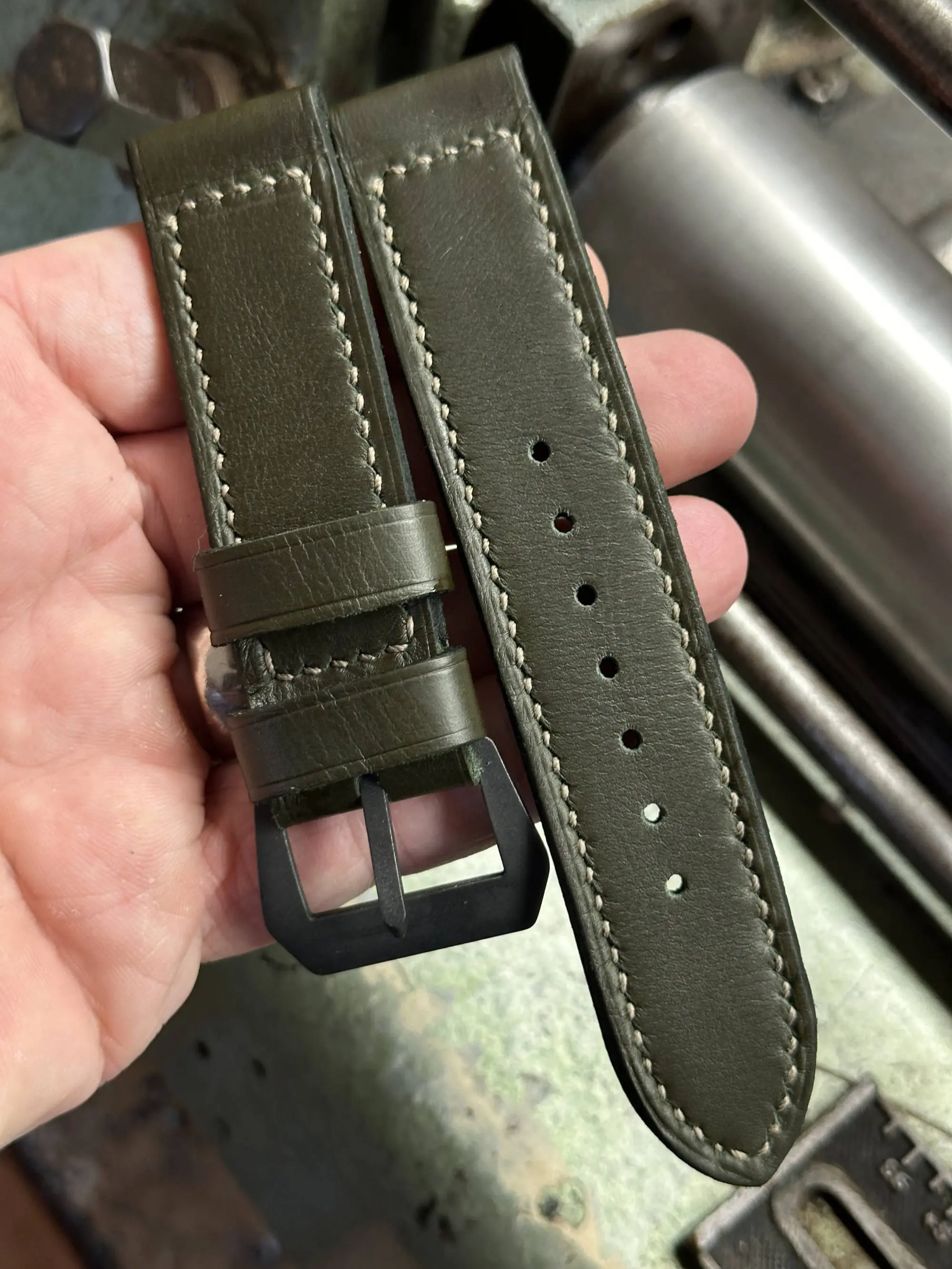 watch strap sanders HUNTER GREEN vintage
