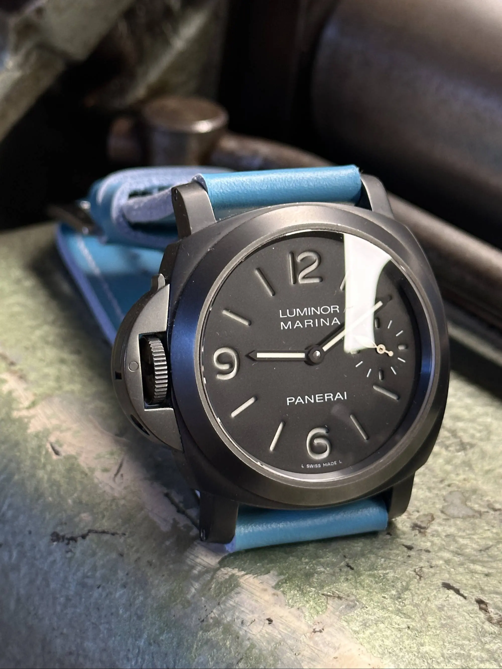 watch strap sanders MIAMI BLUE custom panerai pam26