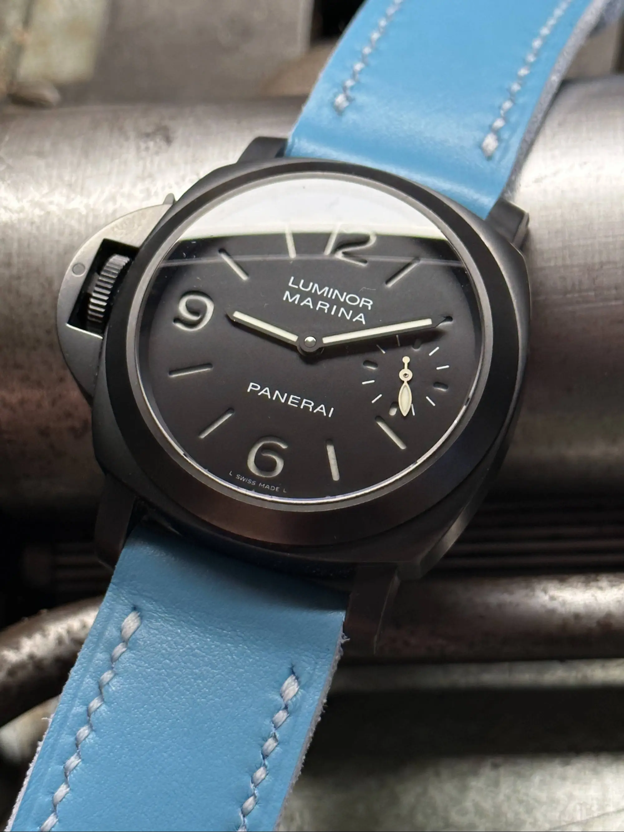 watch strap sanders MIAMI BLUE custom panerai pam26