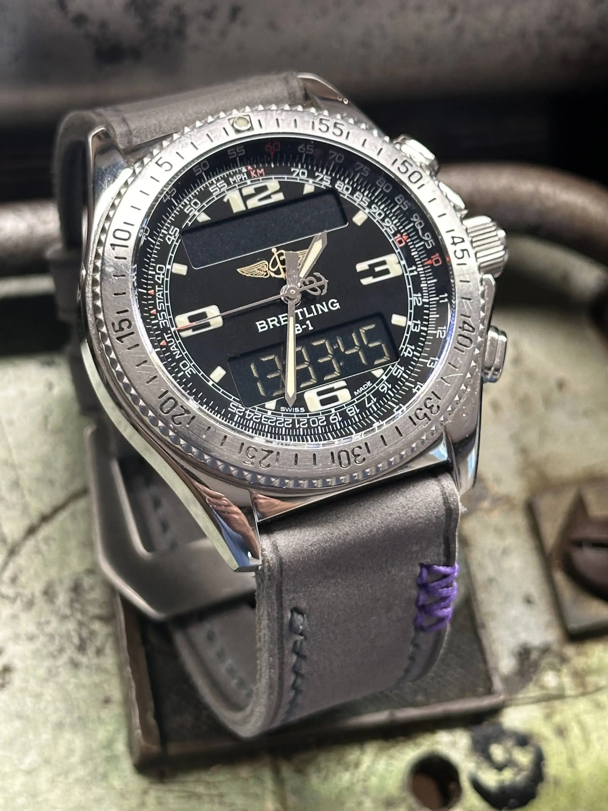 watch strap sanders ARIS + 3X Custom Breitling