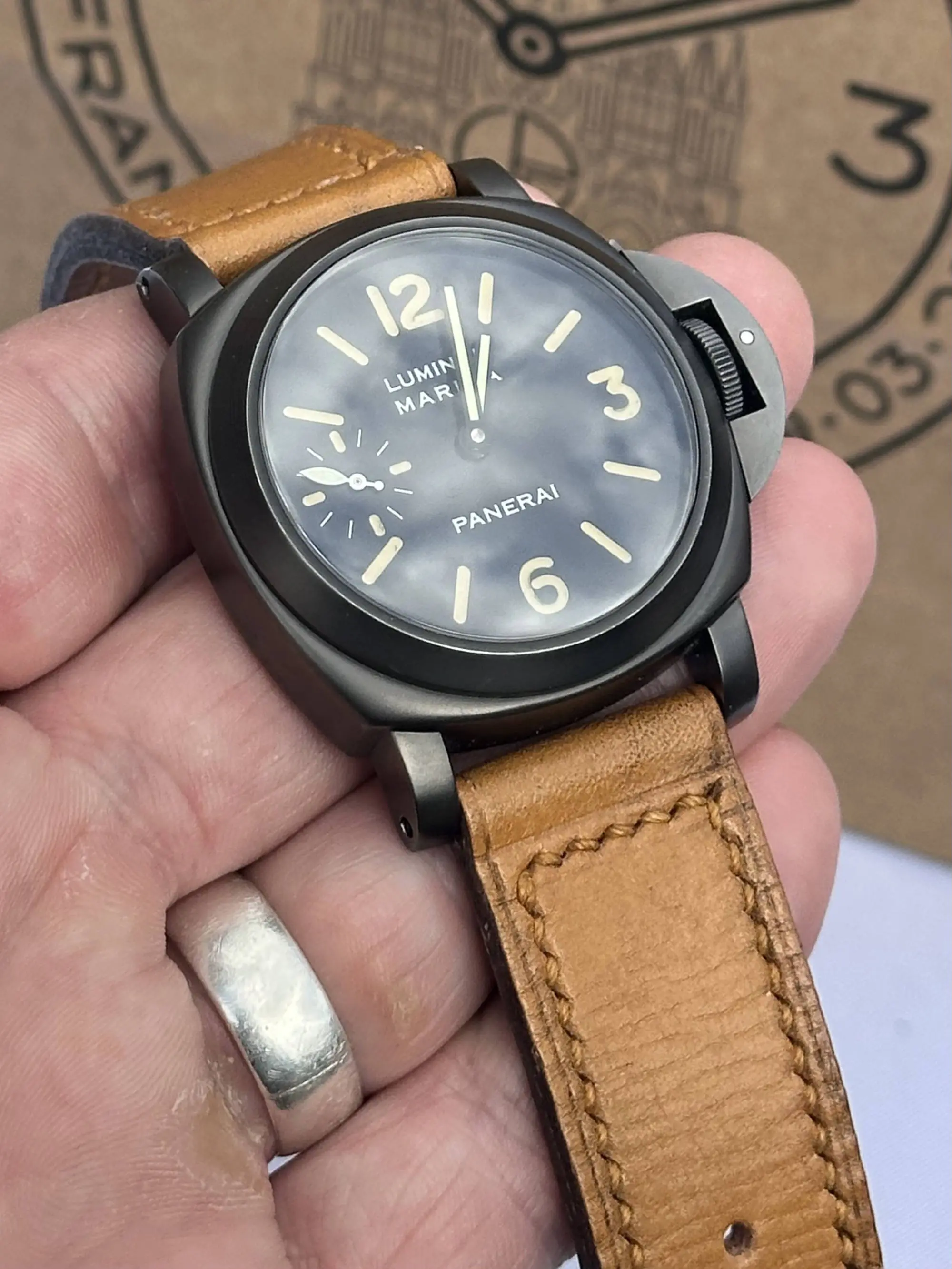 watch strap sanders ASSETTO vintage Panerai 5218-203/A