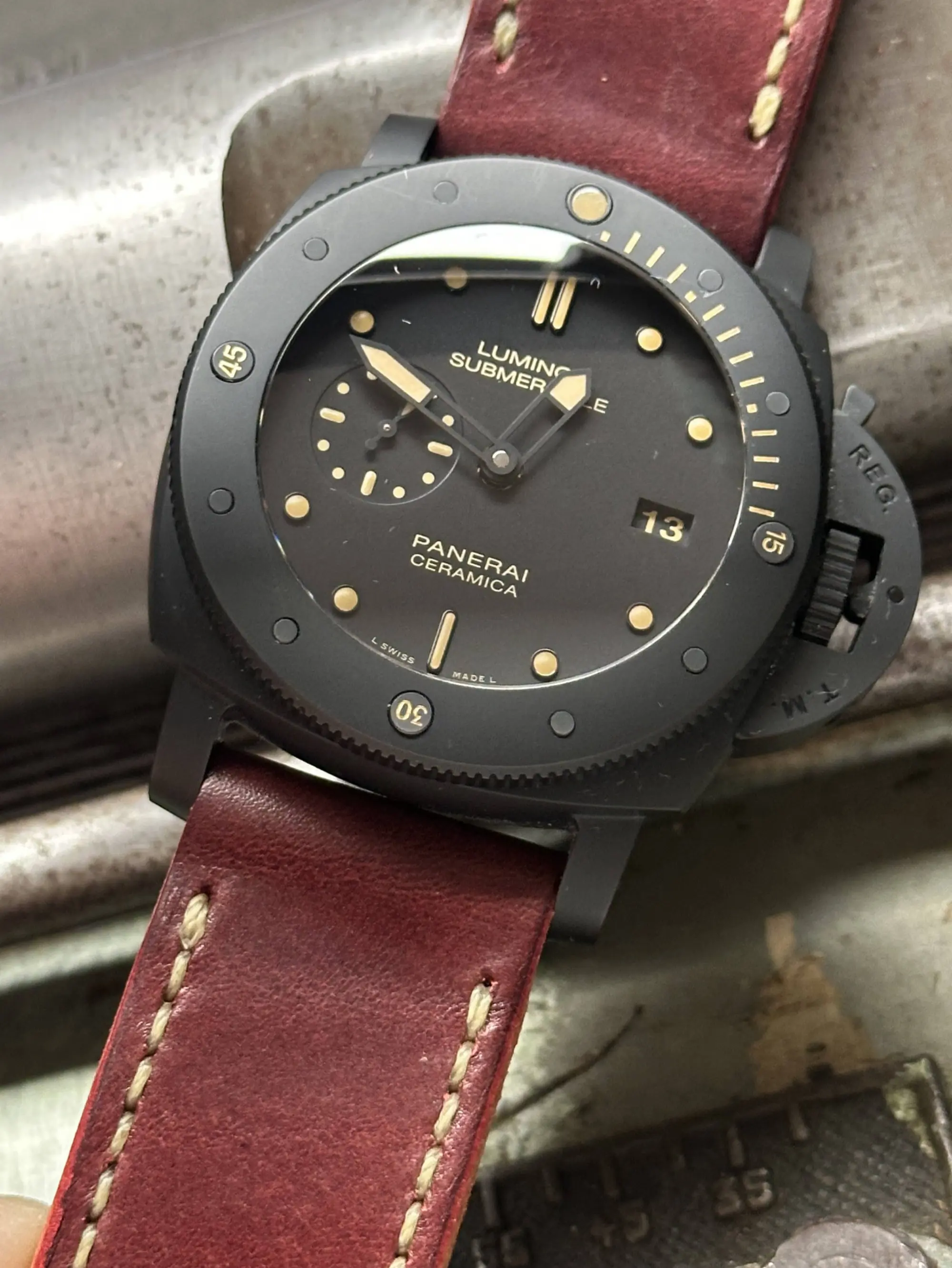 watch strap sanders MARONE custom panerai PAM508