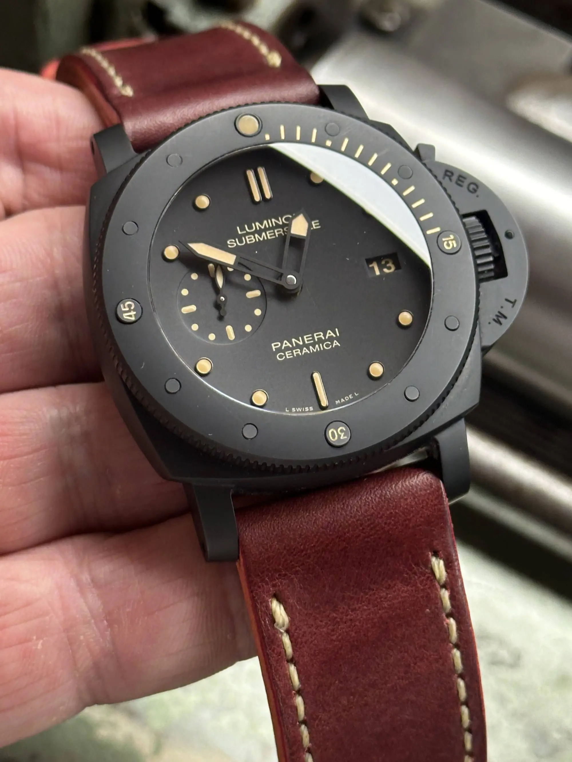 watch strap sanders MARONE custom Panerai pam508