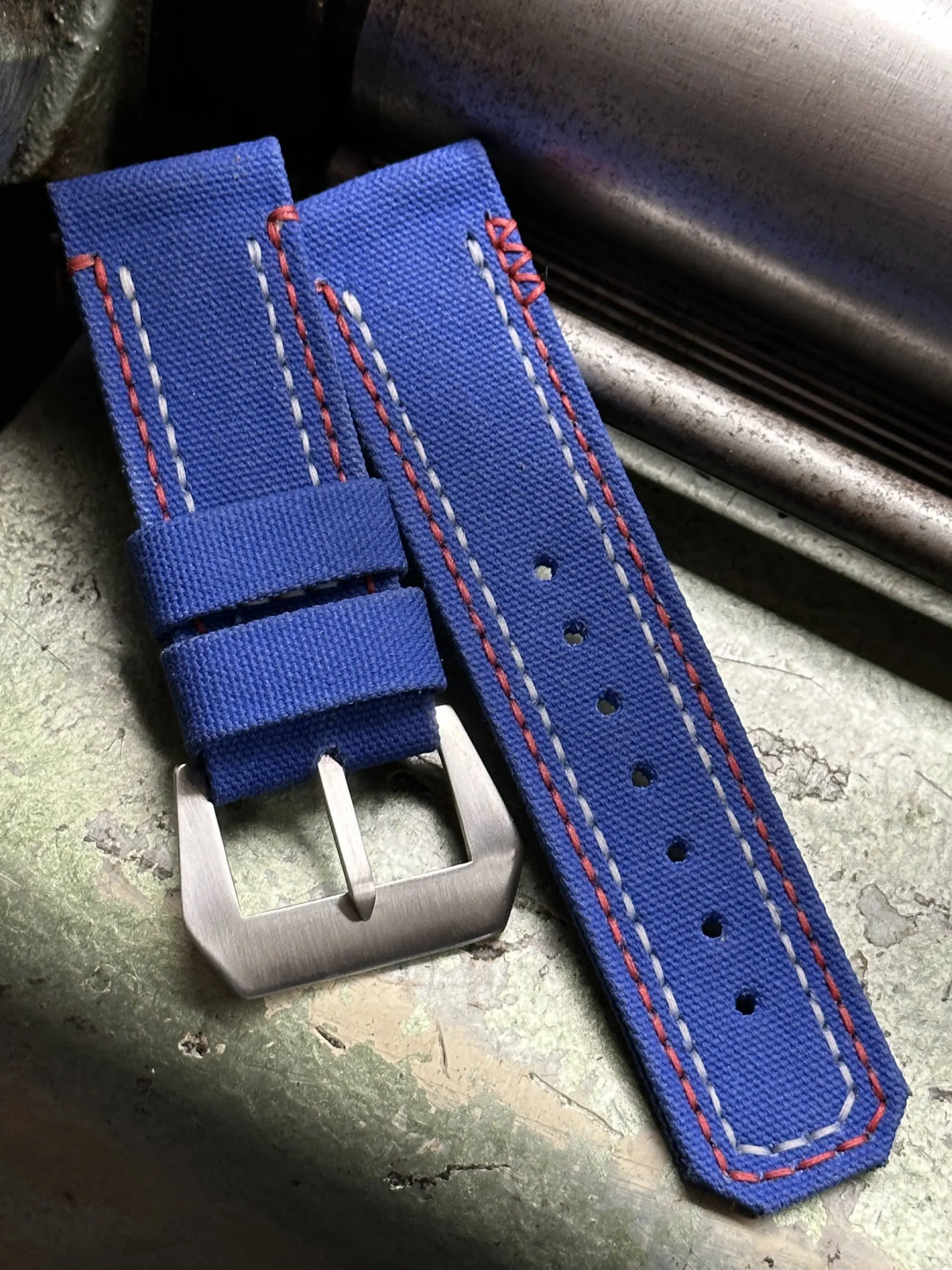 watch strap sanders KA-73 DRS MARINE BLUE