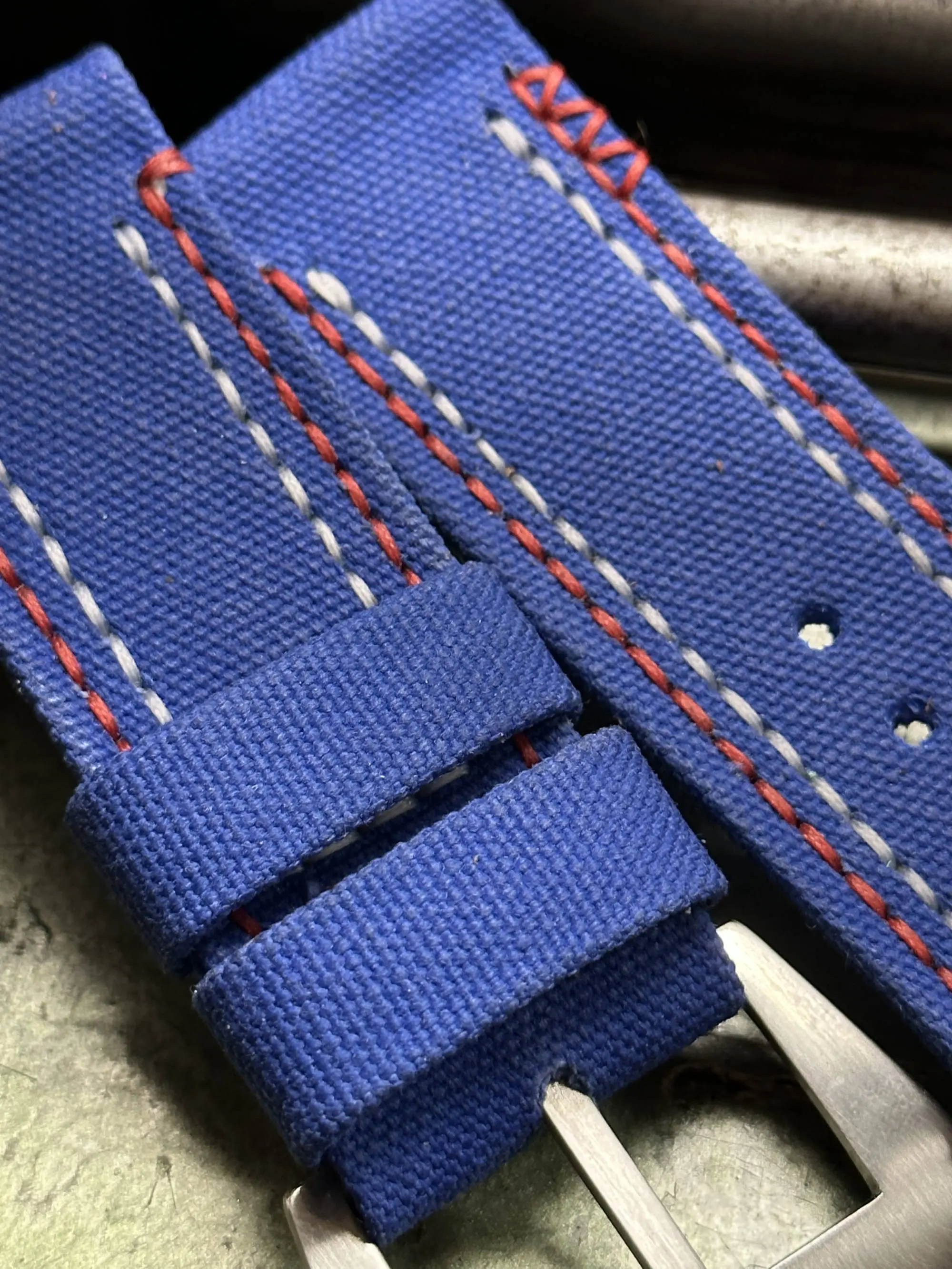 watch strap sanders KA-73 DRS MARINE BLUE