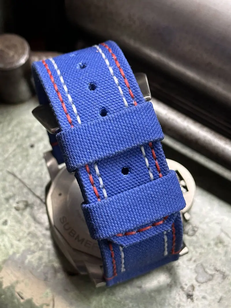 watch strap sanders KA-73 DRS MARINE BLUE panerai pam 1389
