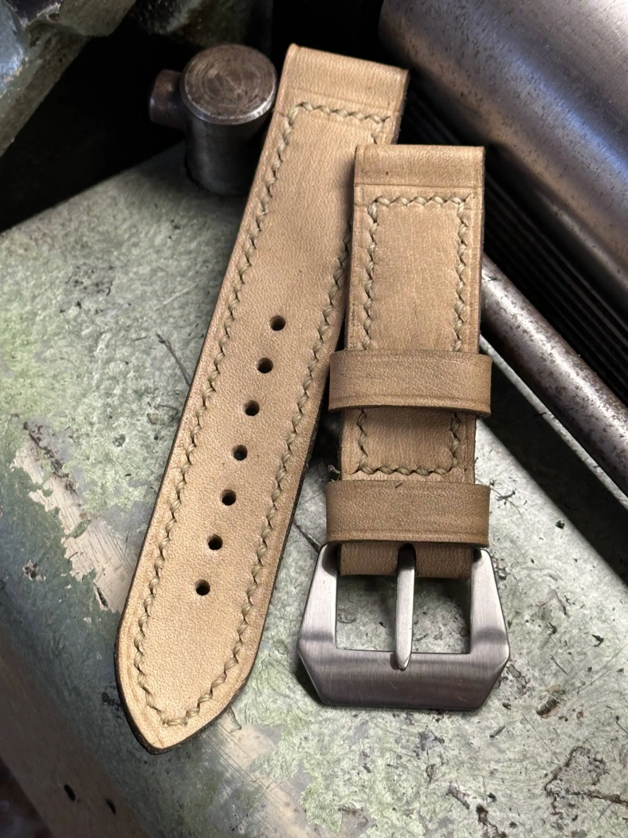watch strap sanders ARES vintage panerai pam372